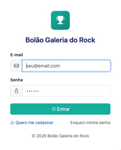 Tela de login