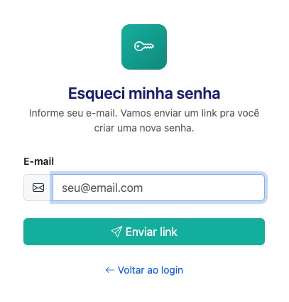 Tela de esqueci minha senha